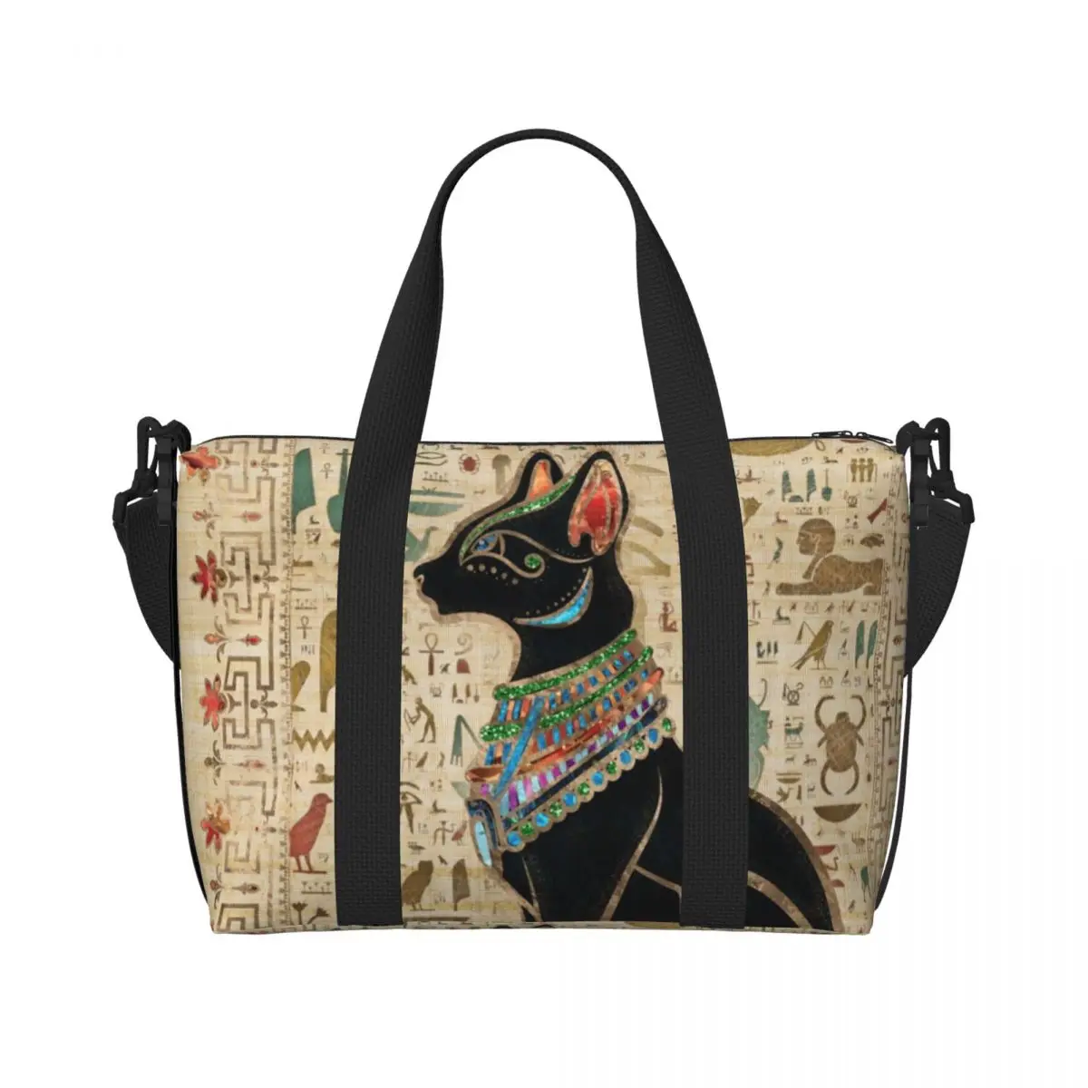 Women Bags Egypt - Borse Personalizzate con Motivo Gatto Egiziano