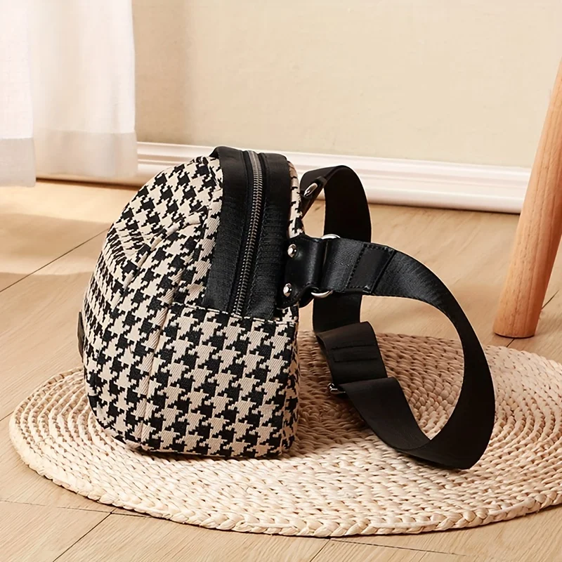 Women Bags Zip - Versatile borsa in tela pied de