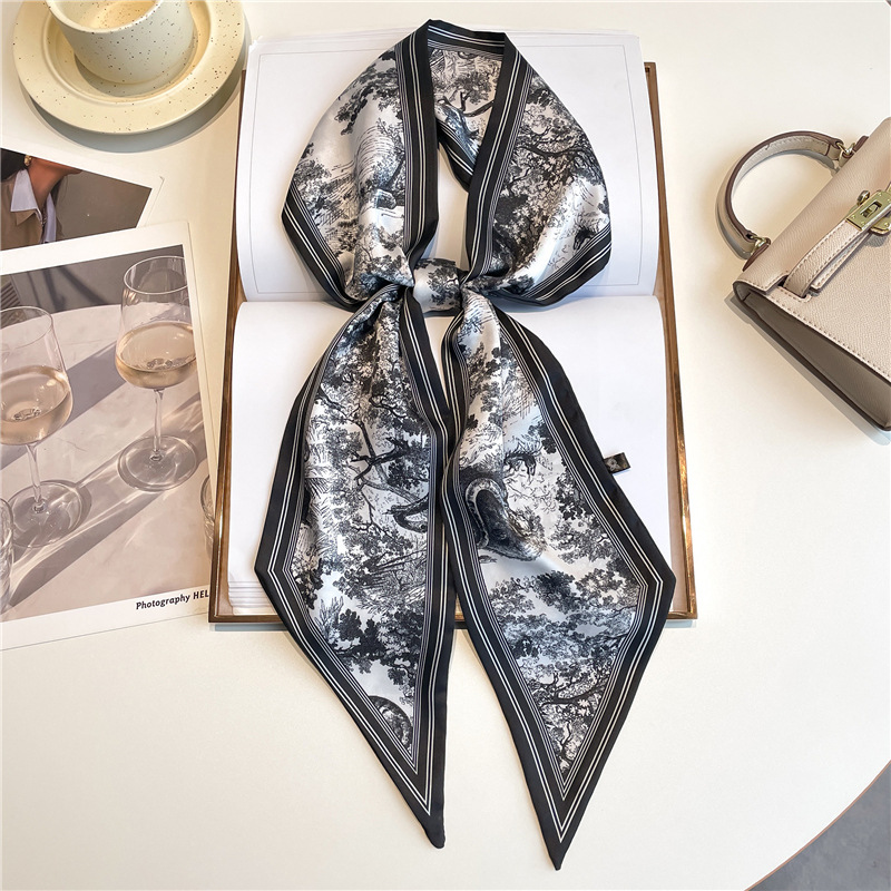 Women Bags Online - Foulard Lungo di Lusso, Fasce Sottili