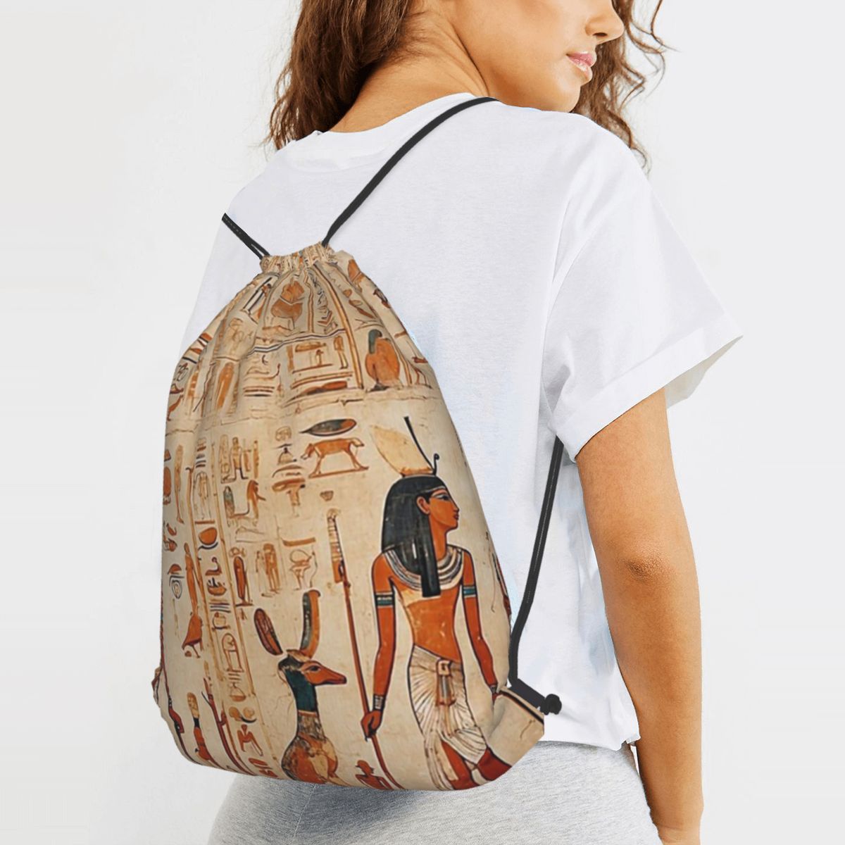 Women Bags Egypt - Zaini con motivo murale dell'antico Egitto