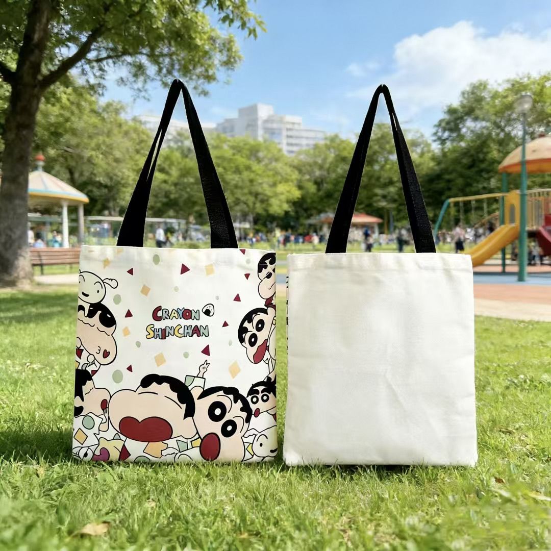Women'S Xl Bags - Borsa Tote in Tela Crayon Shin-chan