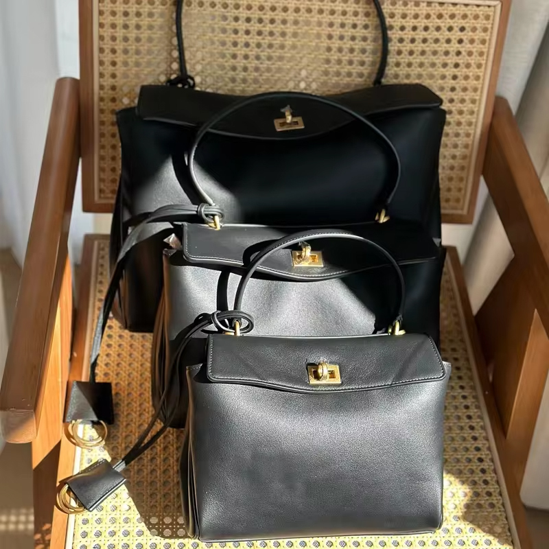 Women'S Work Bags Designer - Borsa di Lusso con Chiusura Dorata