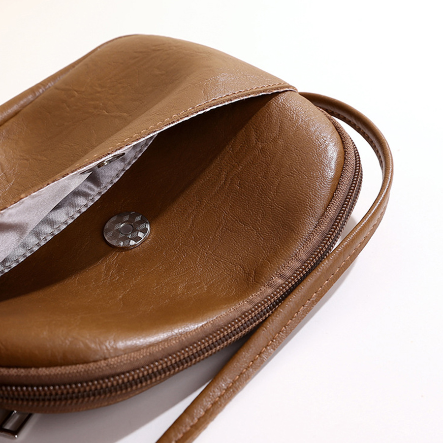 Borsa rotonda piccola in morbi - Women Bags Zip recensione e prezzo